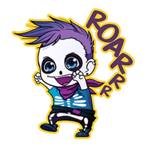 Стикер Annu Blue's Halloween Emoticons (Fia)