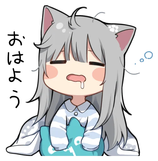 Стикер 【甘城なつき】nachonekodayo