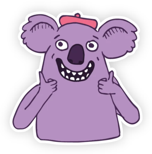 Стикер Коала Анжела