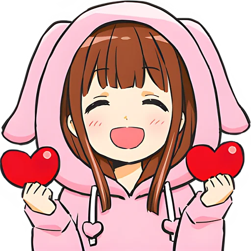 Стикер Аниме тян