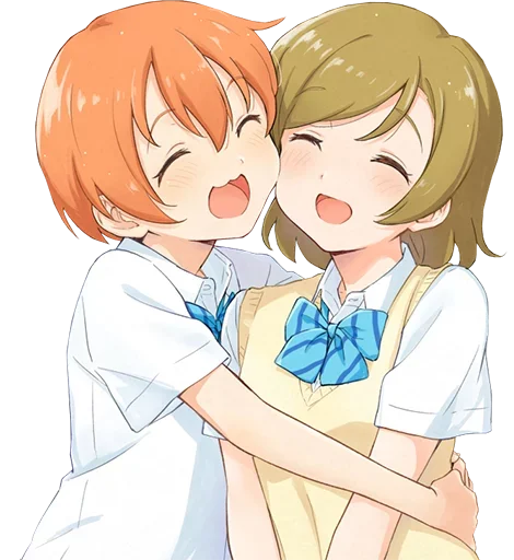 Стикер Аниме Обнимашки
