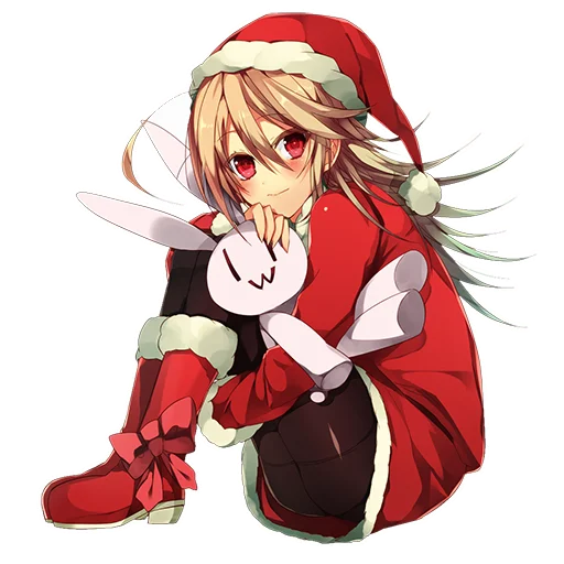 Стикер Аниме Санта
