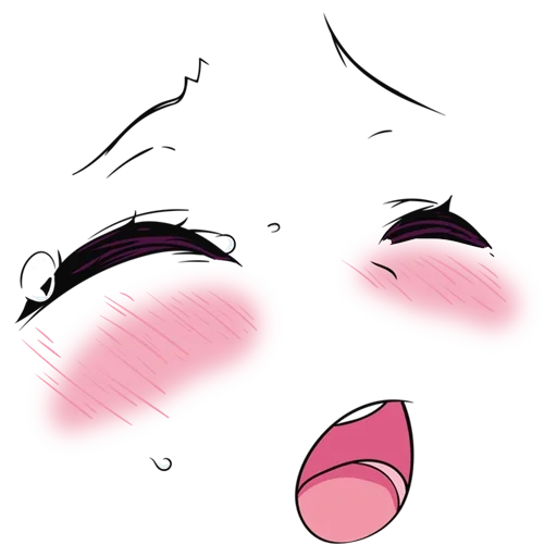 Стикер Аниме лица