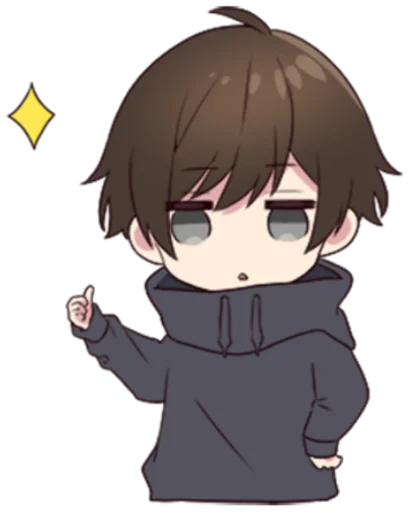 Стикер Menhera kun