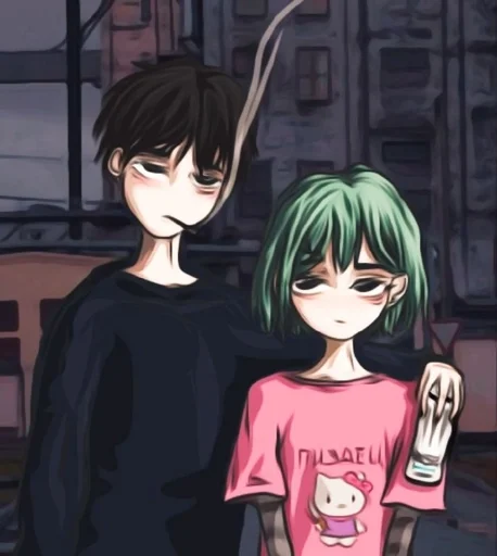 Стикер Зои и Тима