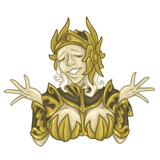 Стикер Золотой Святой