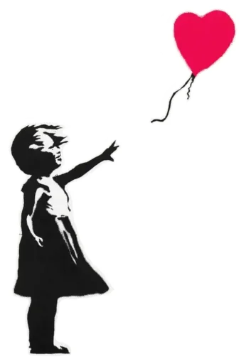 Стикер Banksy love