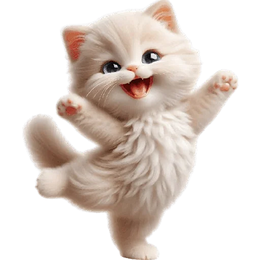 Стикер Забавный котенок