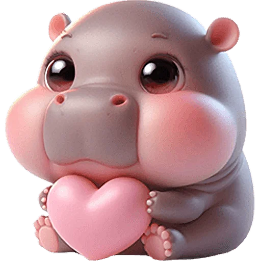 Стикер Малыш бегемотик