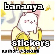 Стикер Bananya stickers