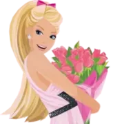 Стикер ?Barbie drawings?