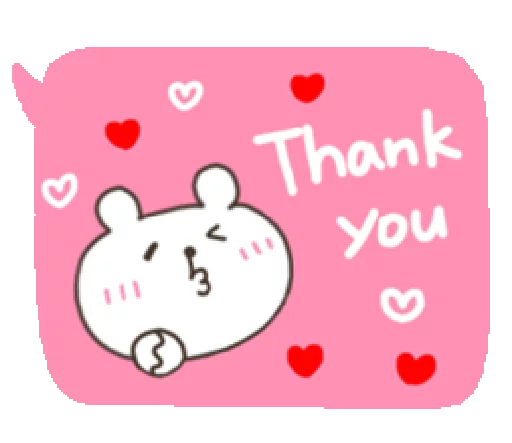 Стикер Bear With Handwriting Balloon