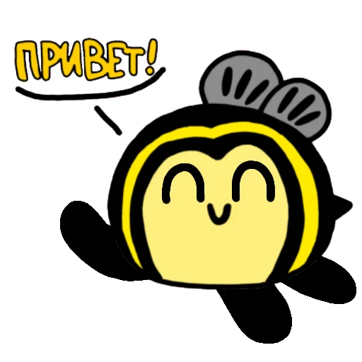 Стикер ПчОлка ЖУ-ЖУ