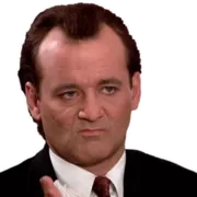Стикер Bill Murray Emotionless Emojis