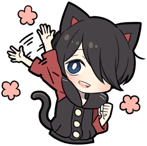 Стикер Black Kitten