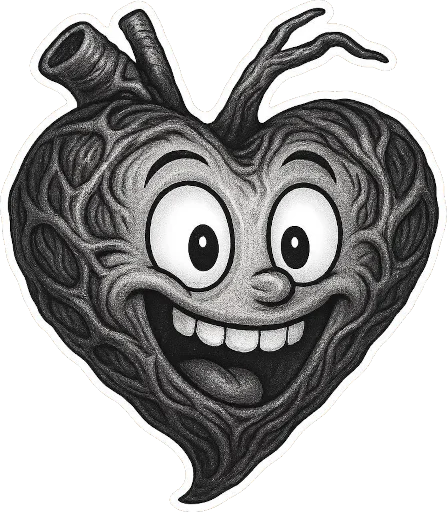 Стикер Black heart