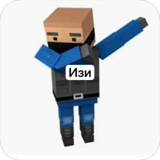 Стикер Block Strike общение