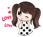 Стикер Boobib love love