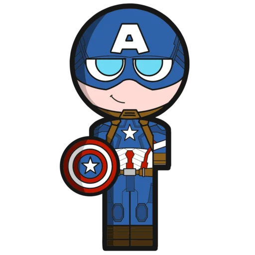 Стикер CAPITAN AMERICA