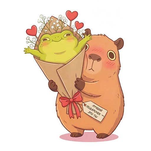 Стикер Capybara Comics