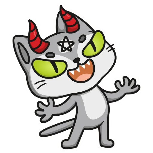Стикер Demon Cat Diamond