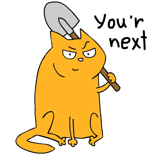 Стикер Jam the Cat. (pevenFactory)