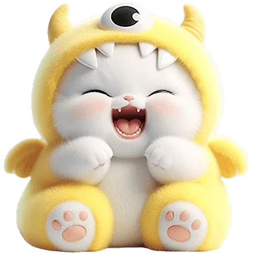 Стикер Пушистые котики