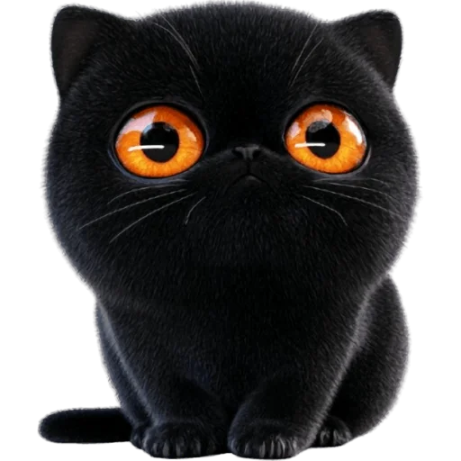 Стикер Угрюмый кот