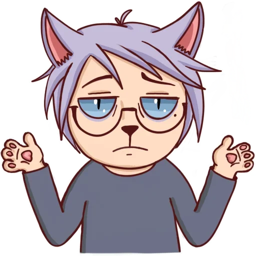 Стикер Cat boy for you