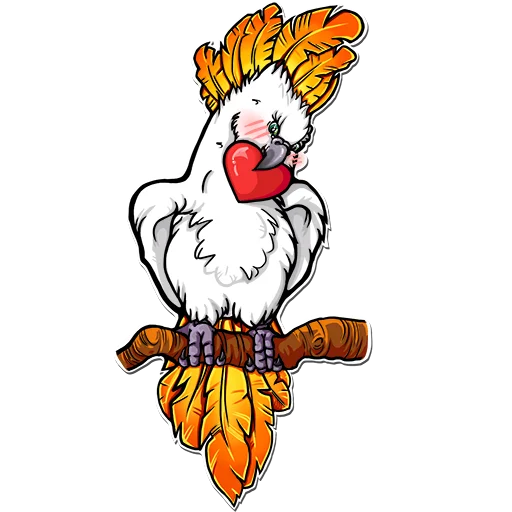 Стикер Какаду Петька