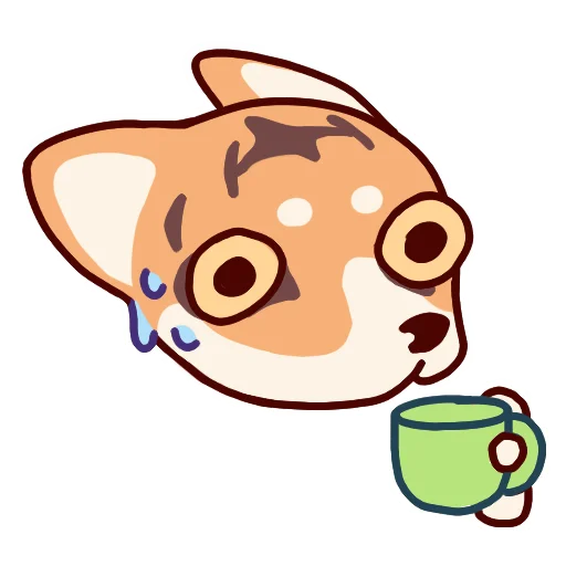 Стикер Corgi Pembrok Raf