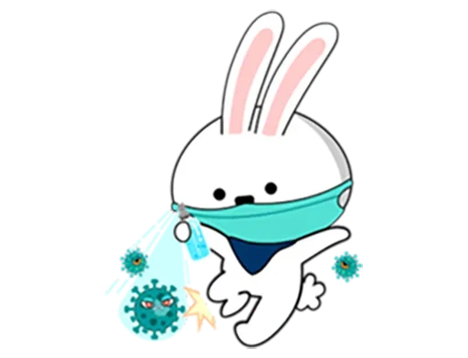 Стикер Coronavirus Bunny