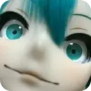 Стикер Creepy Miku Doll