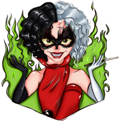 Стикер Круэлла