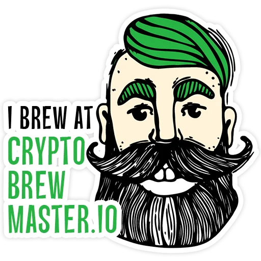 Стикер CRYPTOBREWMASTER.IO (en)