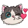 Стикер cute cat (no text)