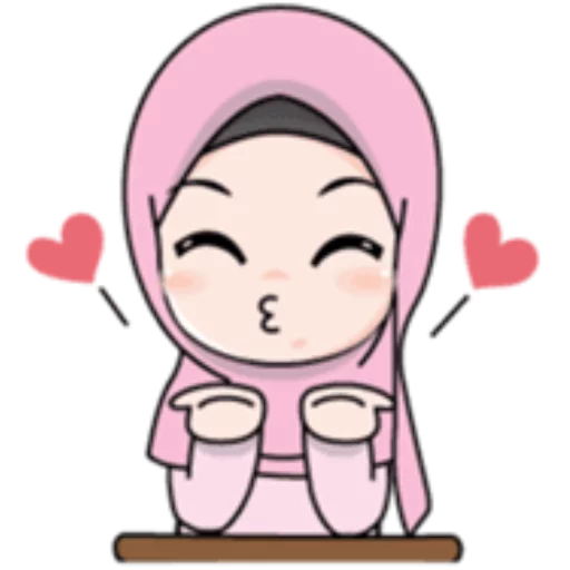 Стикер Cute Hijab Girl