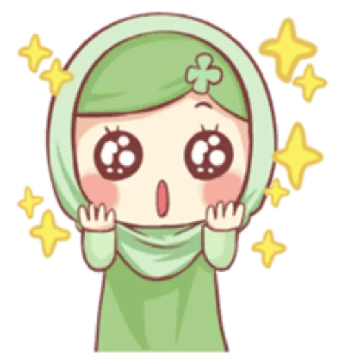 Стикер Cute Muslim Girl