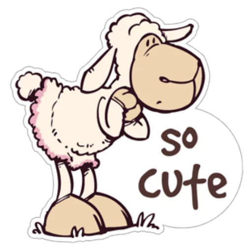 Стикер Cute Sheep