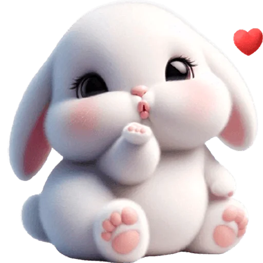 Стикер Вислоухая зайка