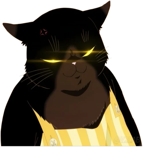 Стикер Dekiru Neko wa Kyou mo Yuutsu