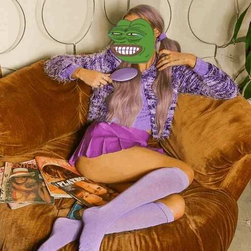 Стикер Девушка Пепе