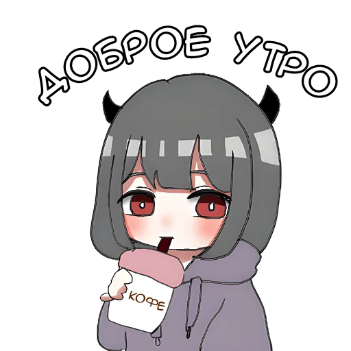 Стикер Дьявол-чан