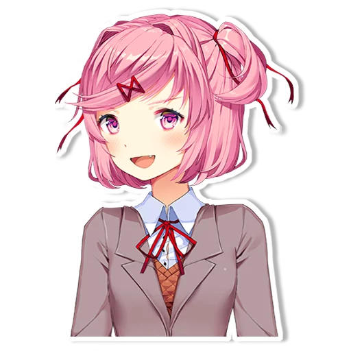 Стикер DDLC Natsuki