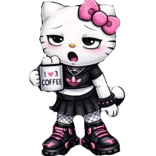 Стикер EMO KITTY
