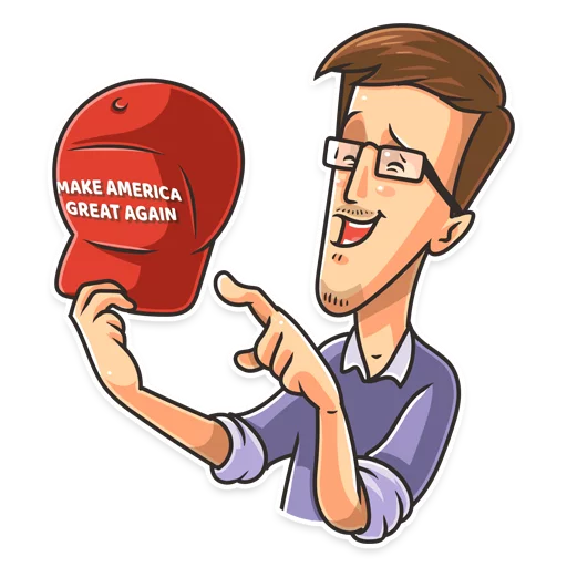 Стикер Edward Snowden