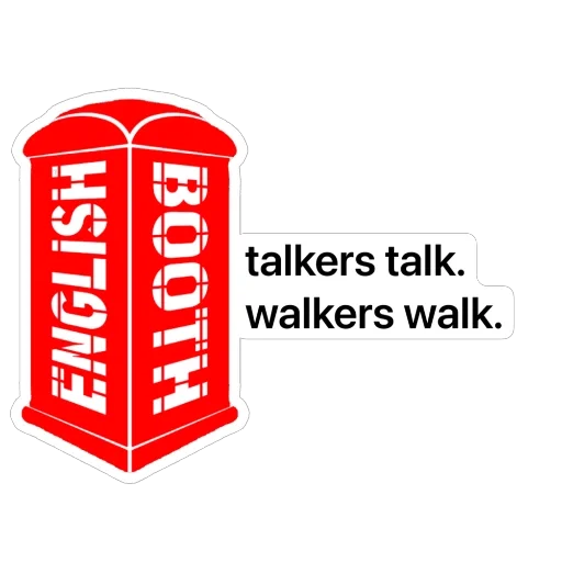 Стикер English Booth