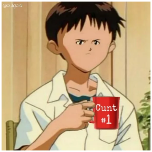 Стикер Evangaylion and memes