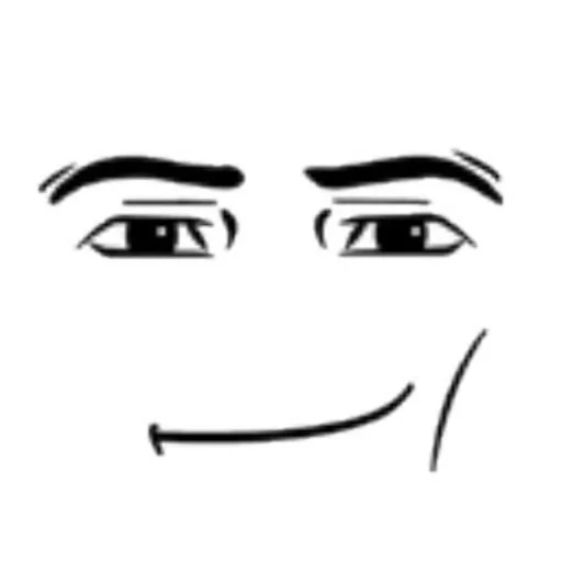 Стикер Face roblox