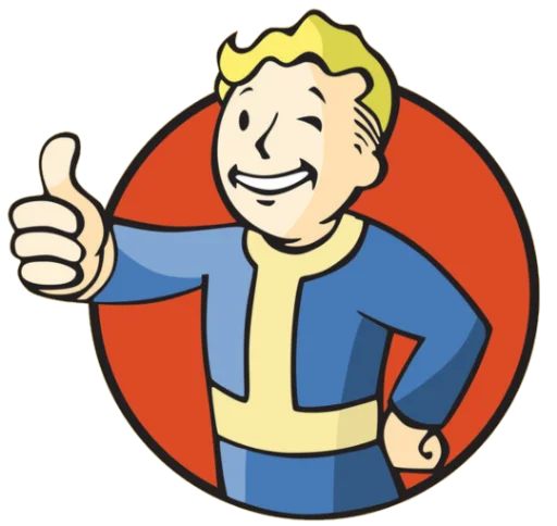 Стикер Fallout Vault Boy